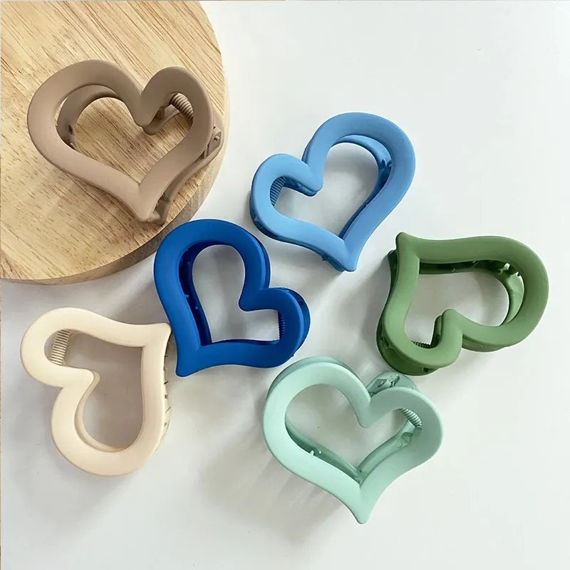 Heart Claw Clips - Package of 4 Units